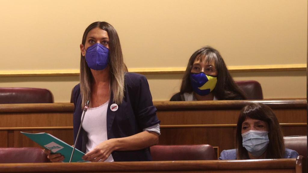 Míriam Nogueras, durante su intervención.