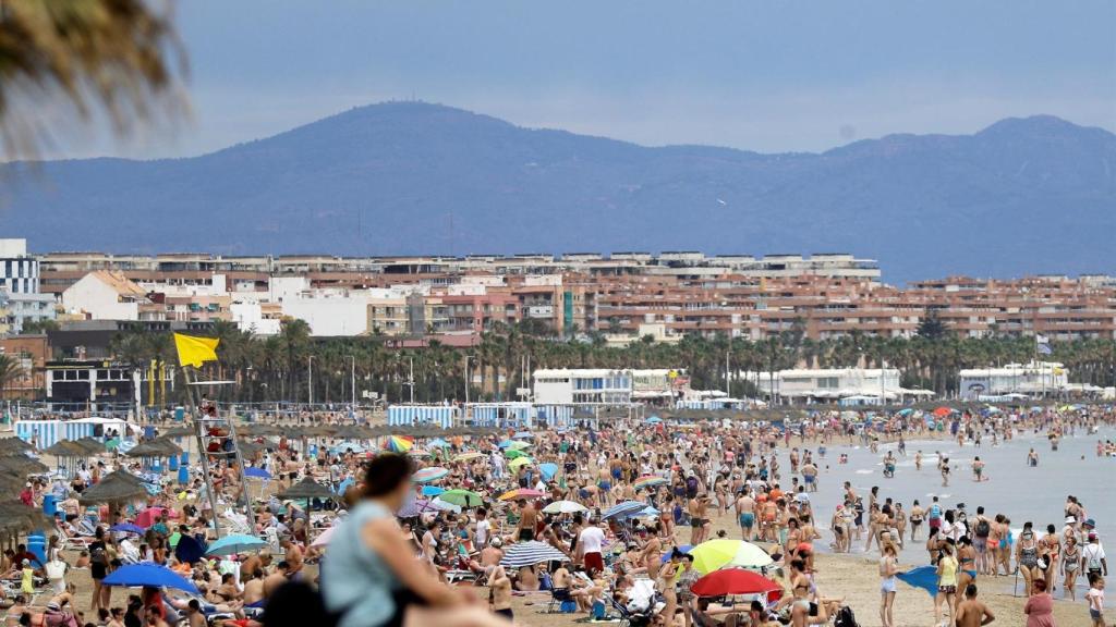Playa de Valencia, hace unos días.
