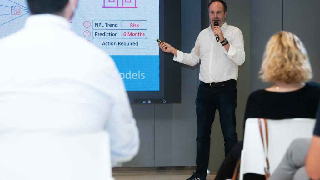 Carlos Albo, CEO y cofundador de Wenalyze, una de las startups ganadoras en el Pitch Day de Startup Valencia.