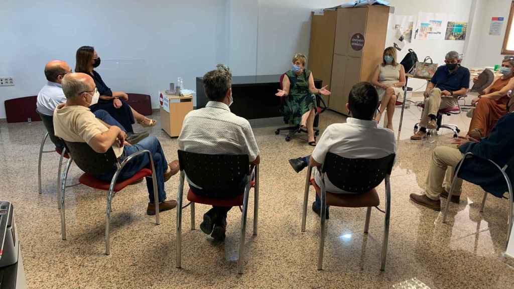 Reunión en Guardamar con alcaldes de municipios del departamento de Salud de Torrevieja.