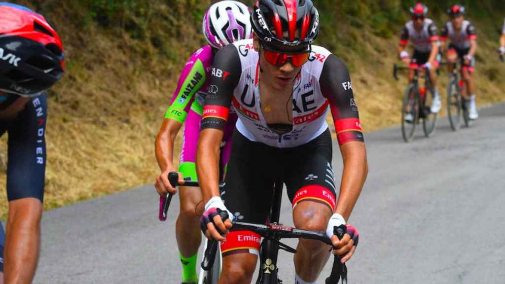Juan Ayuso en el Giro de los Apeninos
