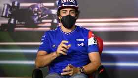 Fernando Alonso en la rueda de prensa del Gran Premio de Estiria