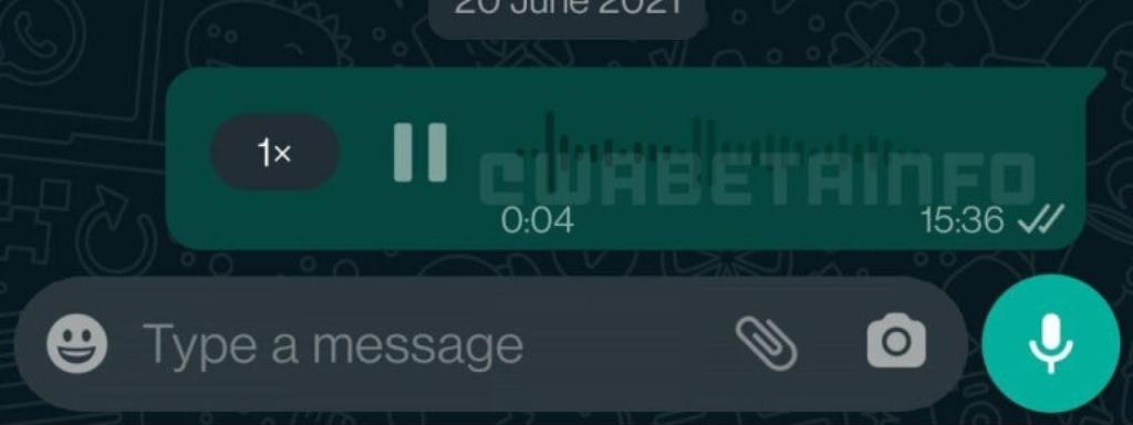 New design voice notes from WhatsApp