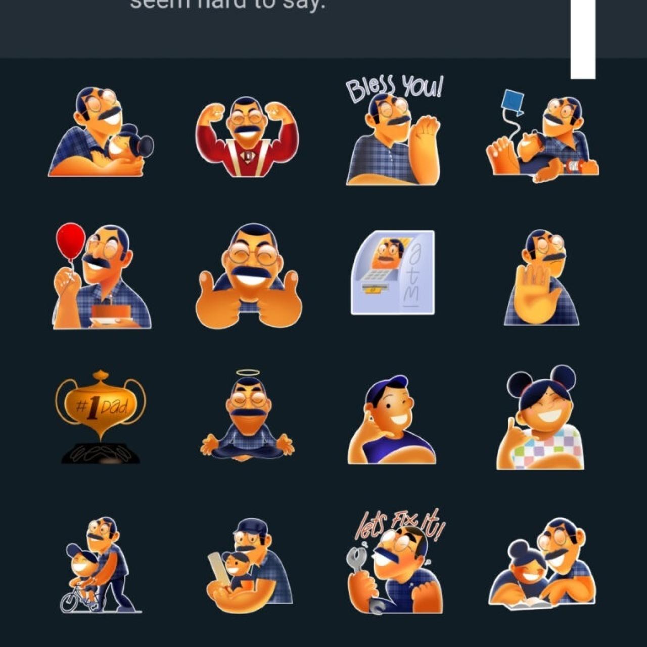 Stickers before WhatsApp