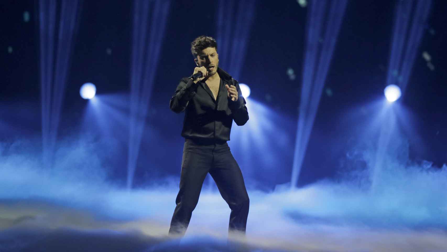 Blas Cantó, durante su participación en Eurovisión.