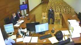 Carlos Fabra, en el vídeo de su declaración ante el juez Jacobo Pin. EE