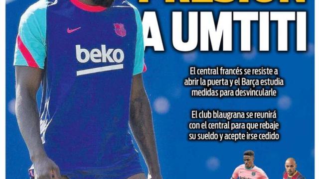 La portada del diario SPORT (27/06/2021)