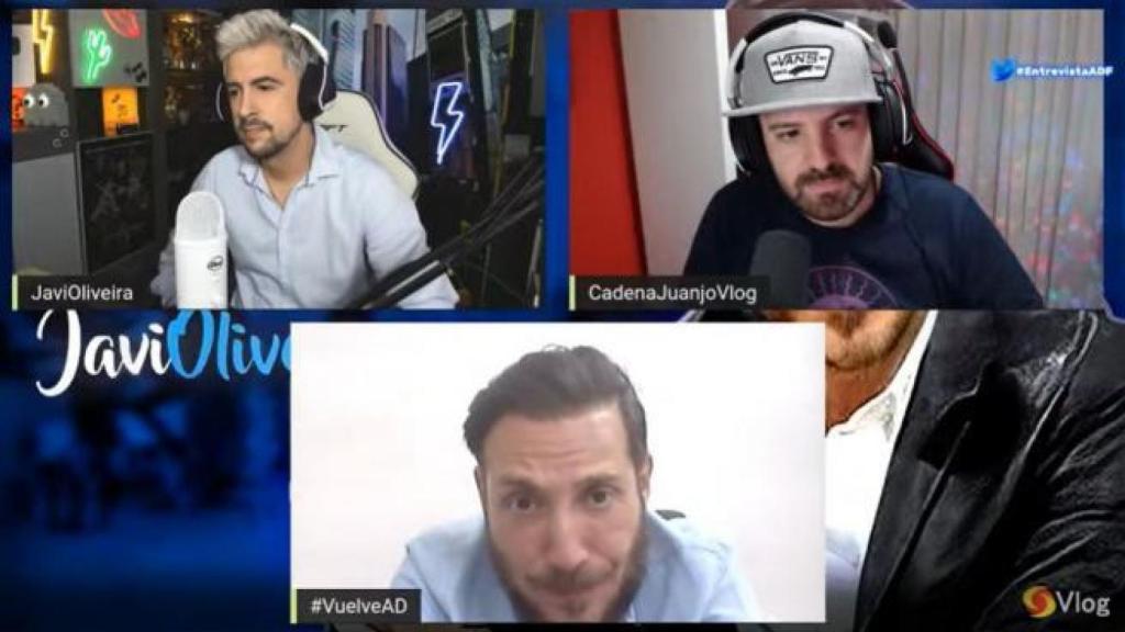 Antonio David, durante la entrevista con los 'youtubers'.