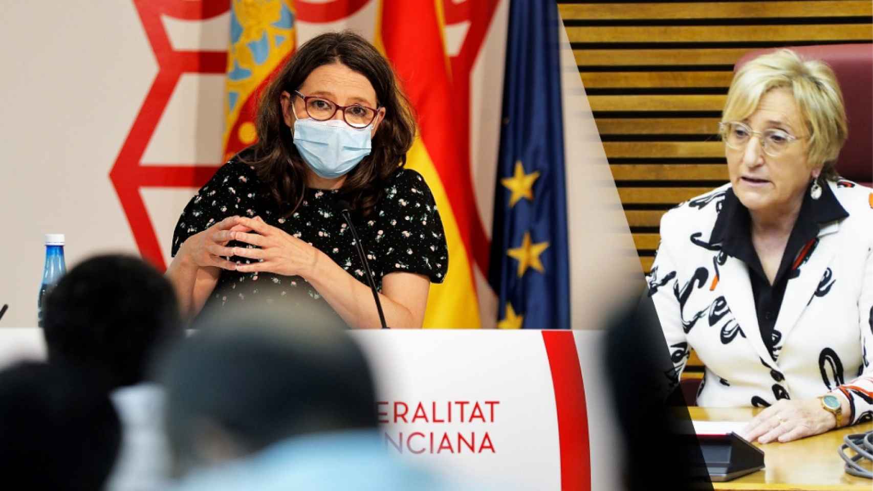 Mónica Oltra y Ana Barceló, enfrentadas por la gestión sanitaria.