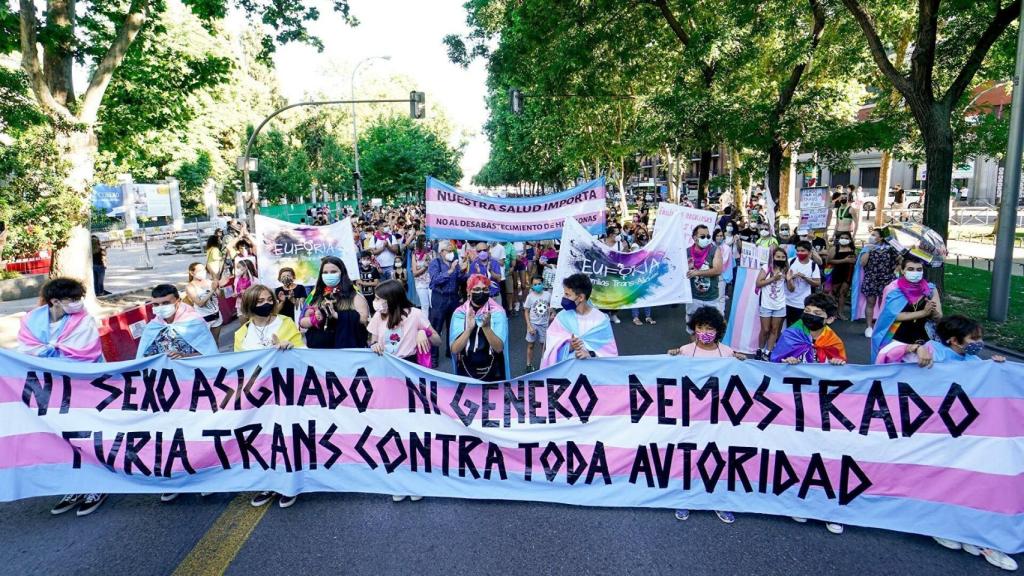 Manifestación trans.