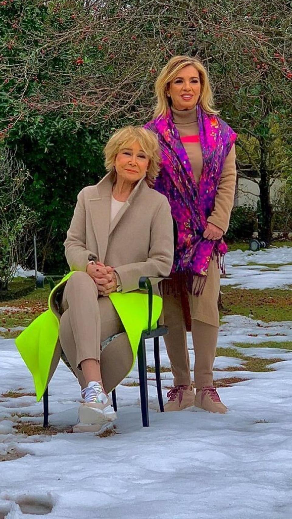 Carmen Borrego, junto a Mila Ximénez en una foto publicada por la hija de María Teresa Campos.