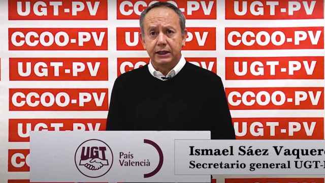 El secretario general de UGT en la Comunidad Valenciana, Ismael Sáez.
