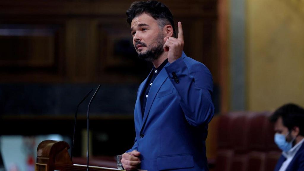 Gabriel Rufián, portavoz de ERC en el Congreso.