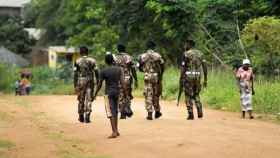 Militares mozambiqueños en Cabo Delgado.