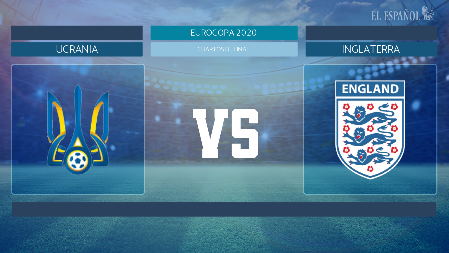 Horario internacional y dónde ver el Ucrania - Inglaterra de la Eurocopa 2020