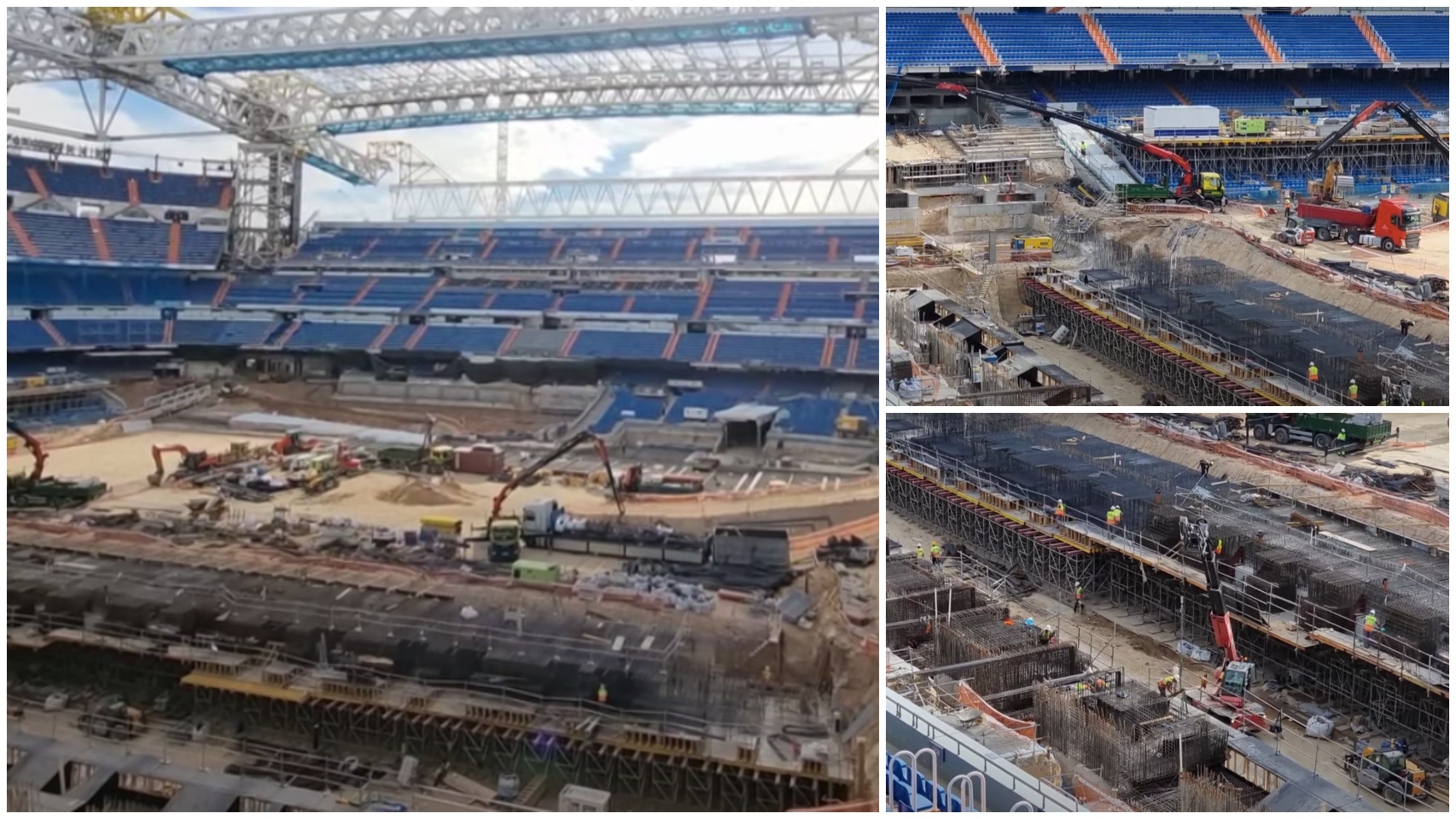 Vídeo, Así avanzan las obras del estadio Santiago Bernabéu, Vídeos