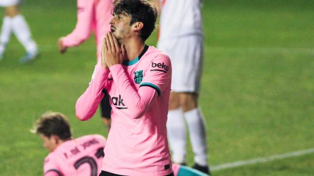 francisco Trincao, durante un partido con el Barça