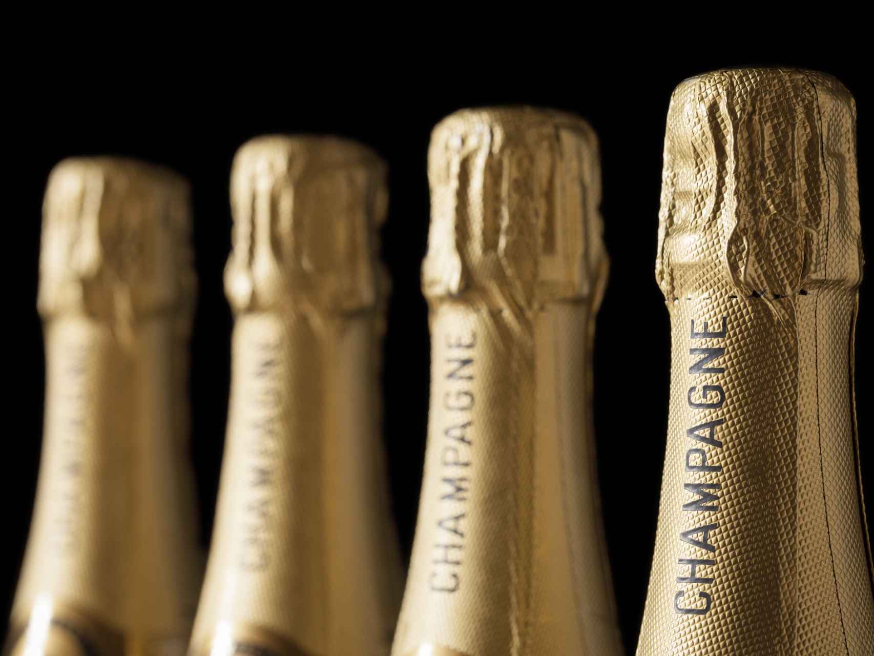 Botellas de champagne.
