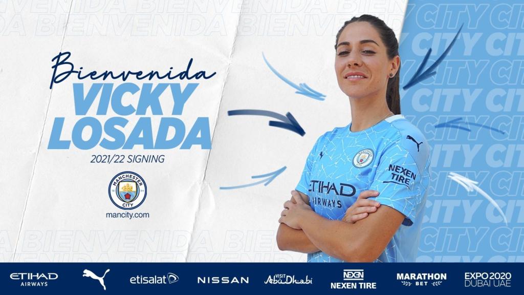 Vicky Losada, nueva futbolista del Manchester City Femenino