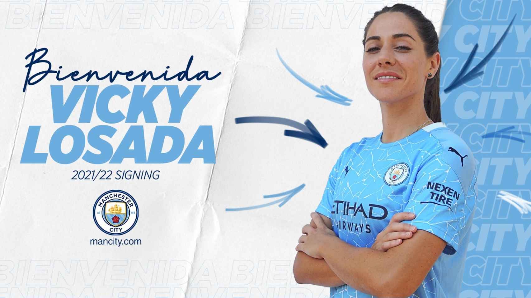 Vicky Losada, nueva futbolista del Manchester City Femenino