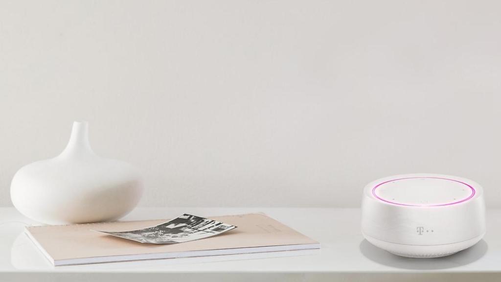 Altavoz inteligente con Magenta, que usa tecnología Veridas