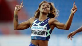 Sha'Carri Richardson, velocista de Estados Unidos durante una prueba