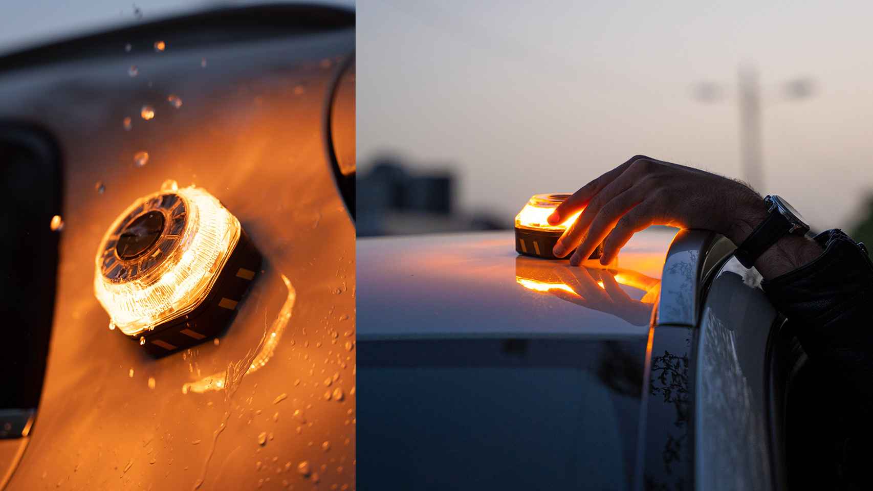 Luz emergencia v16 LED homologada DGT señalización baliza de emergencia  coche 