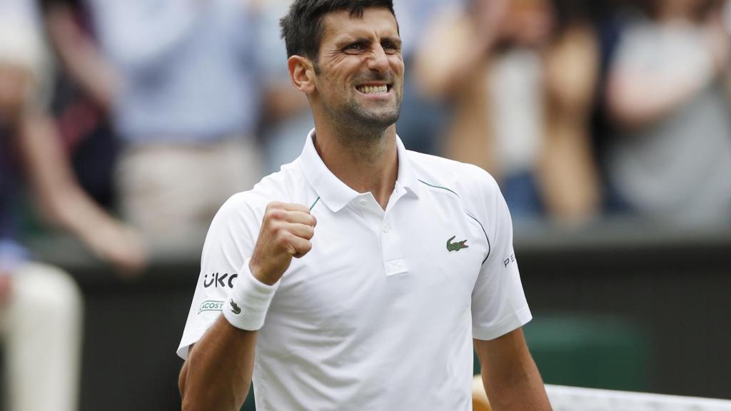 Novak Djokovic, en Wimbledon 2021