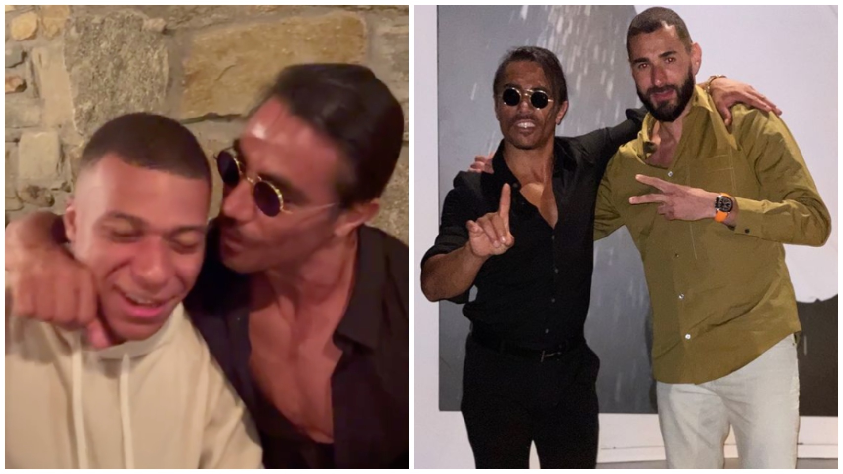 Mbappé y Benzema se van de cena en mitad de los rumores ...