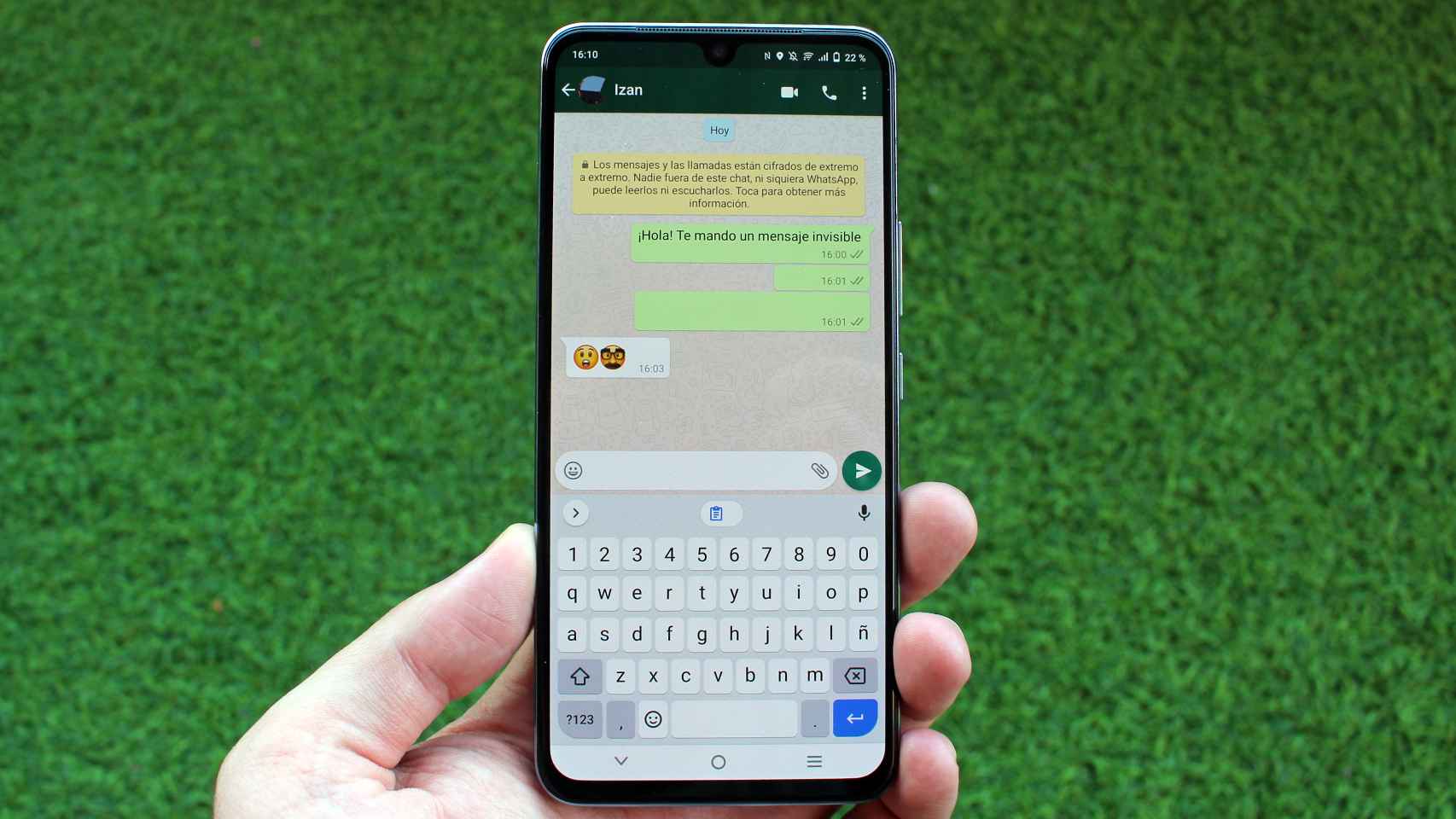 WhatsApp deja enviar el mensaje al pegar los caracteres especiales.