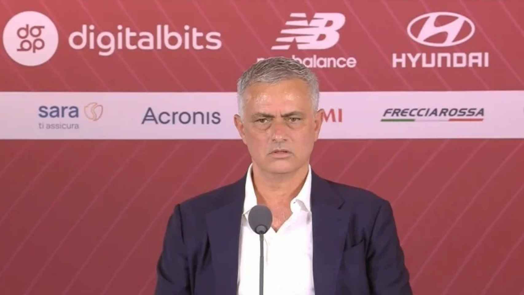 José Mourinho, en la presentación con la AS Roma