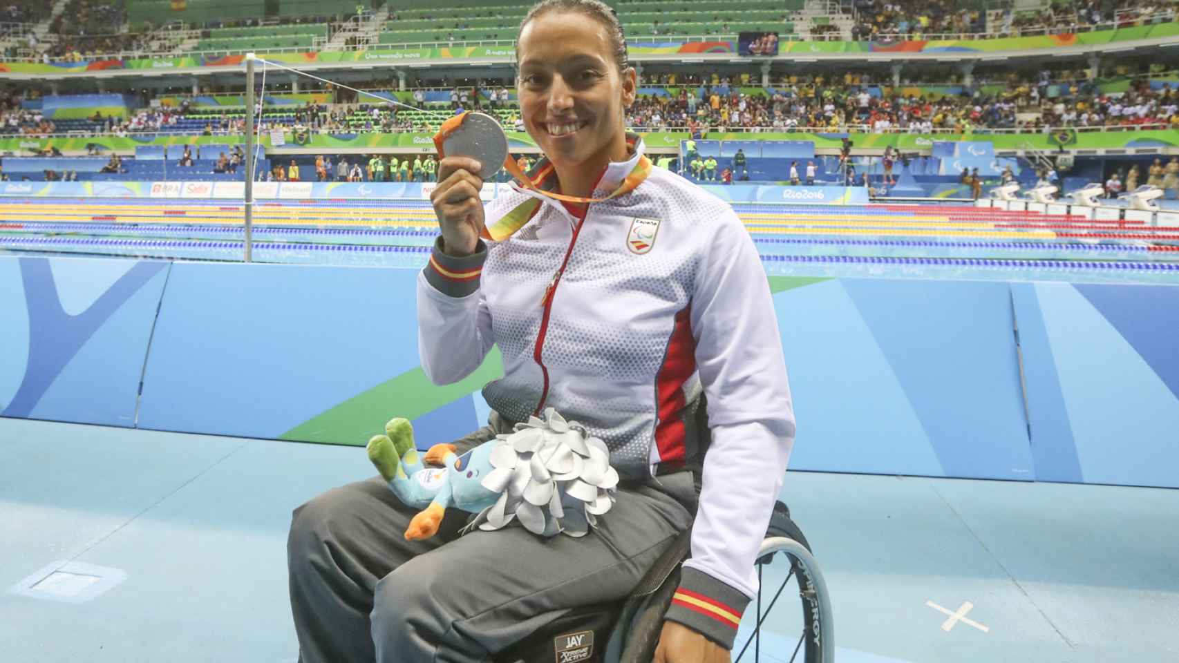Teresa Perales en los Juegos de Río de Janeiro, en 2016.