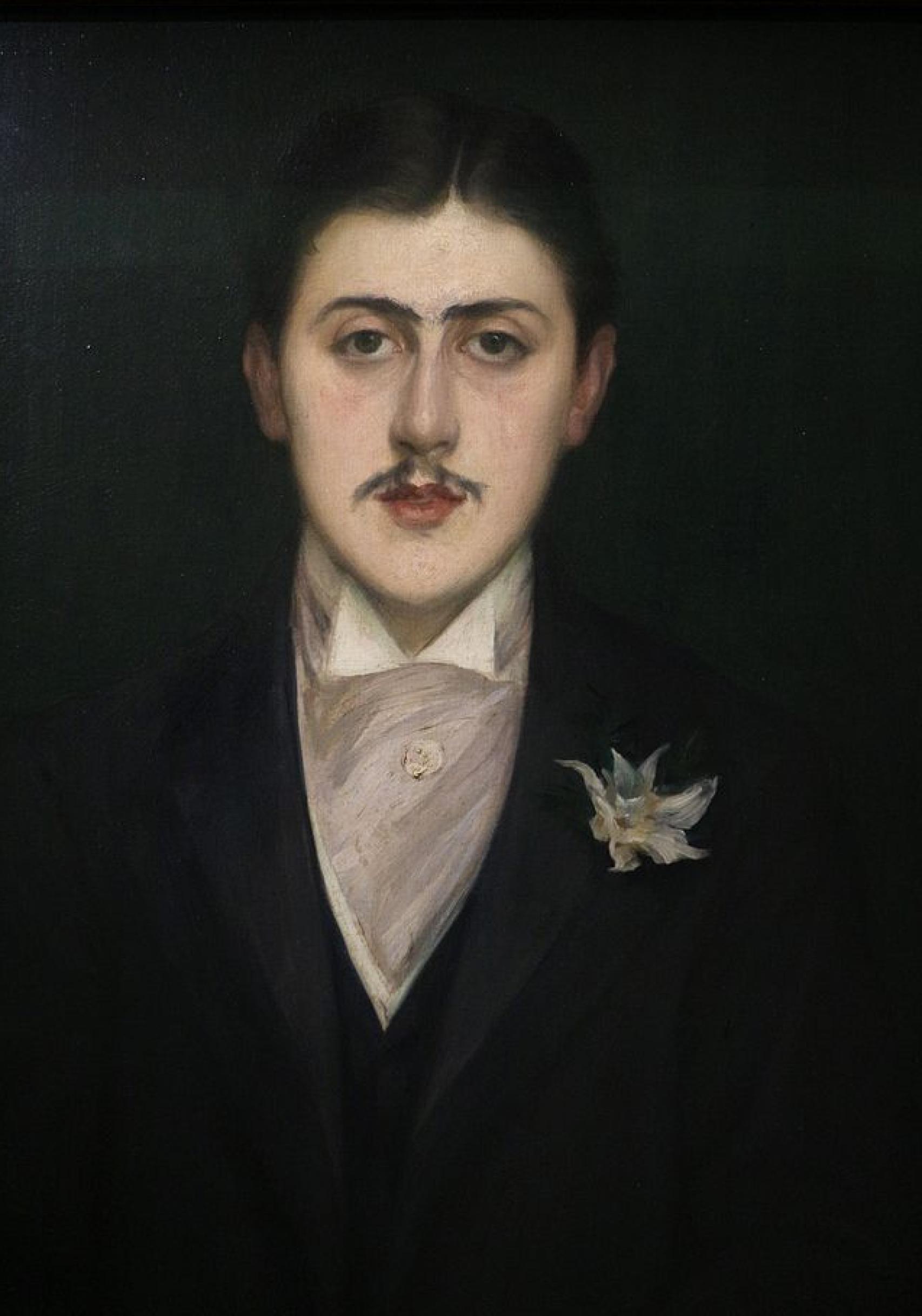 Retrato de Marcel Proust, Jacques-Émile blanche (1892)