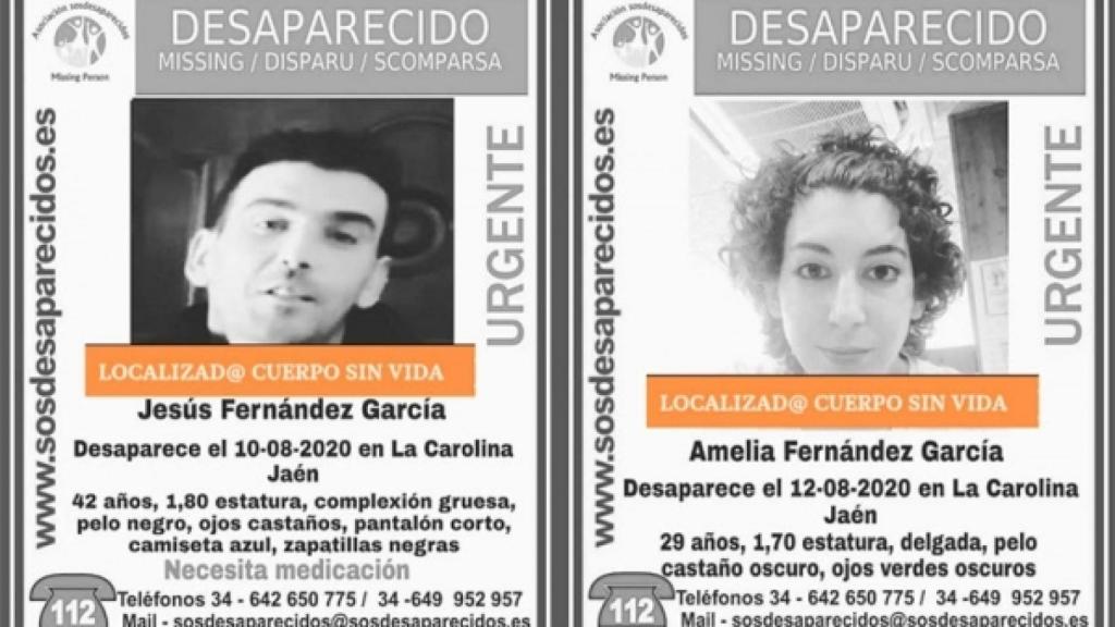 Los hermanos desaparecidos en La Carolina fueron hallados ambos sin vida