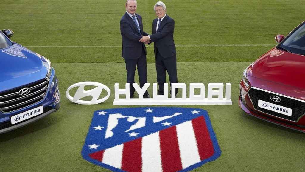Hyundai es patrocinador del Atlético de Madrid.
