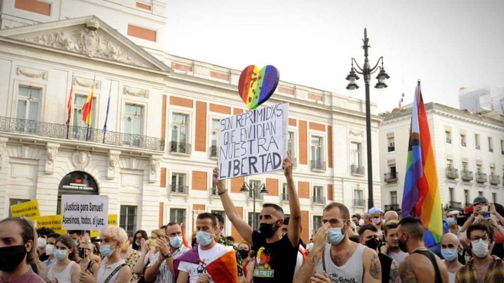 Miles de personas concentradas este domingo en Madrid.