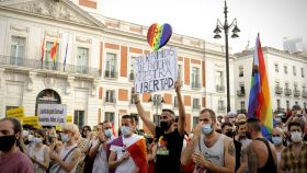 Miles de personas concentradas este domingo en Madrid.
