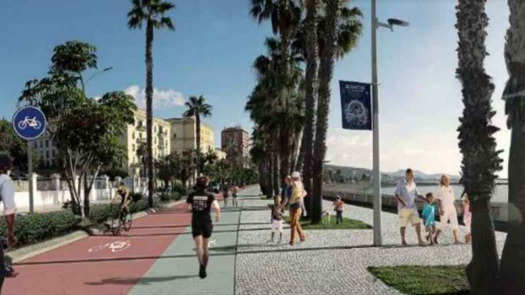 Reurbanización planteada en la zona del Paseo Marítimo Pablo Ruiz Picasso.