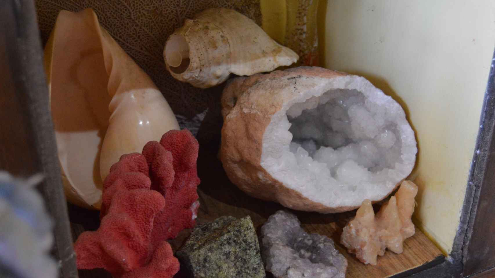 Algunos minerales de la colección de Pepi Romero.