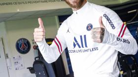 Sergio Ramos, en su primer día en el PSG