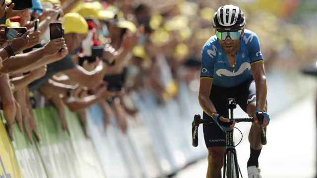 Alejandro Valverde en el Tour de Francia 2021