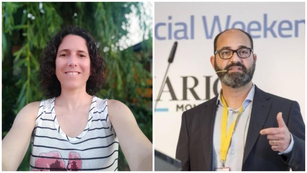 Pilar, ingieniera técnica agrónoma, de Zaragoza (izquierda) y Jesús, ingeniero informático, de Santander (derecha).