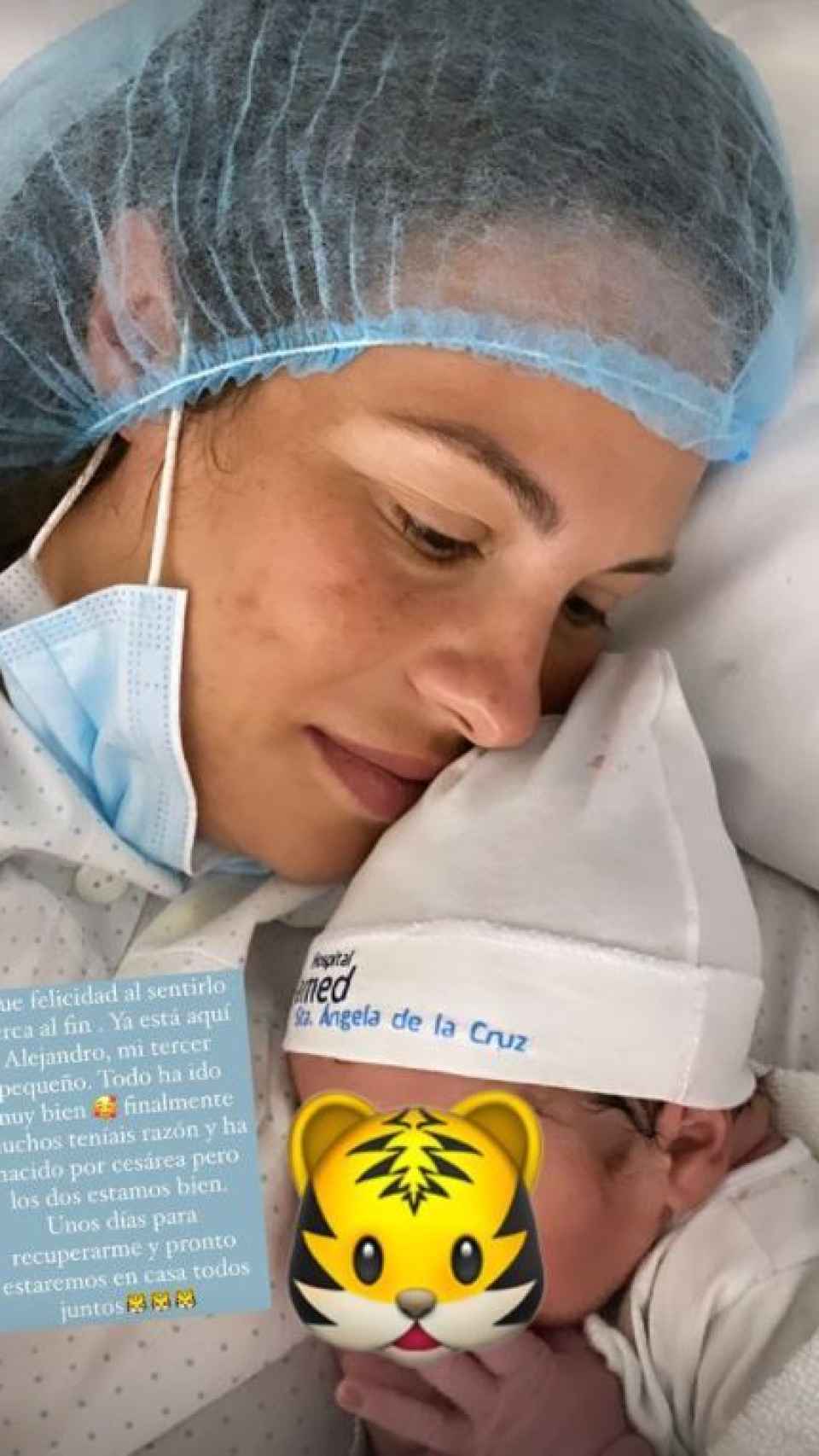 Jessica Bueno ha compartido un 'Story' en su Instagram anunciando el nacimiento de su bebé.