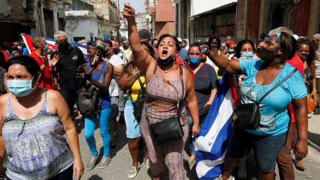 Las protestas en La Habana.