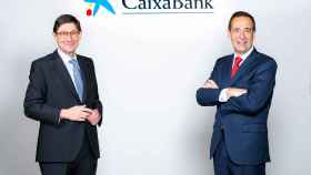José ignacio Goirigolzarri, presidente de CaixaBank, y Gonzalo Gortázar, consejero delegado de la entidad.