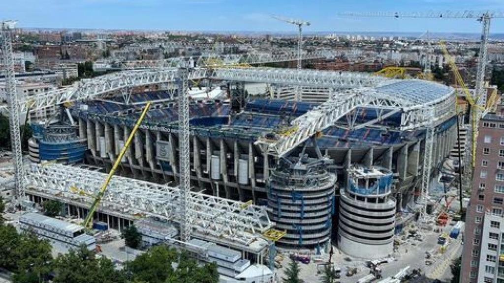 Estadio Santiago Bernabéu, en obras