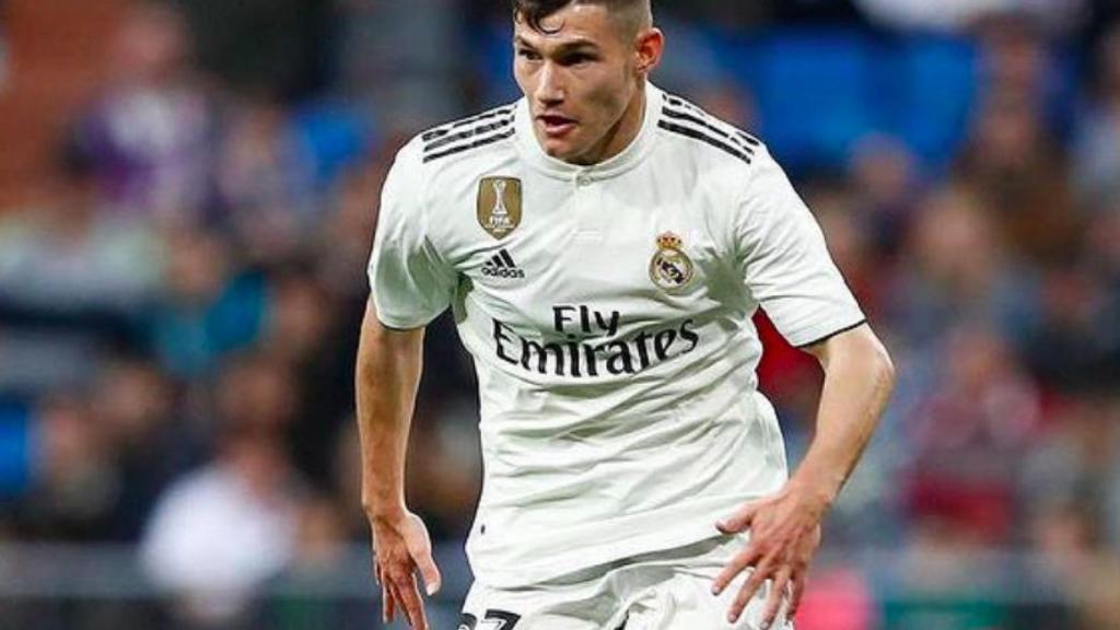 Fran García, con el Real Madrid