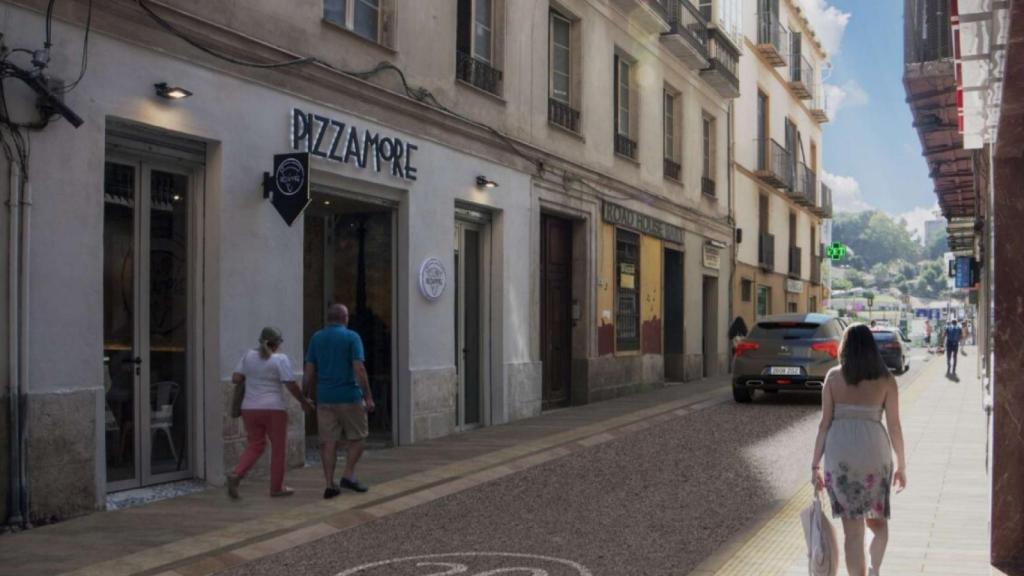 Infografía de la renovación prevista en la calle Álamos.