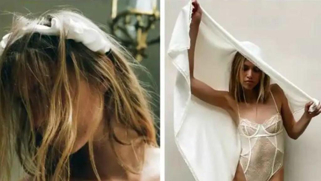 Complementos y lencería para novia de Zara.