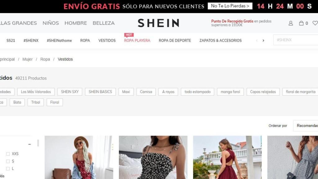 Shein, la tienda china sigue los pasos de TikTok y pone en jaque la estrategia 'online' de Inditex